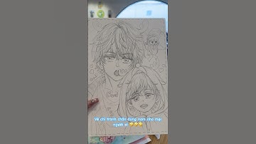 Vẽ chì tranh chân dung nam /Pencil drawing male portrait/鉛筆画の男性の肖像画#hutachan #drawing #art #anime