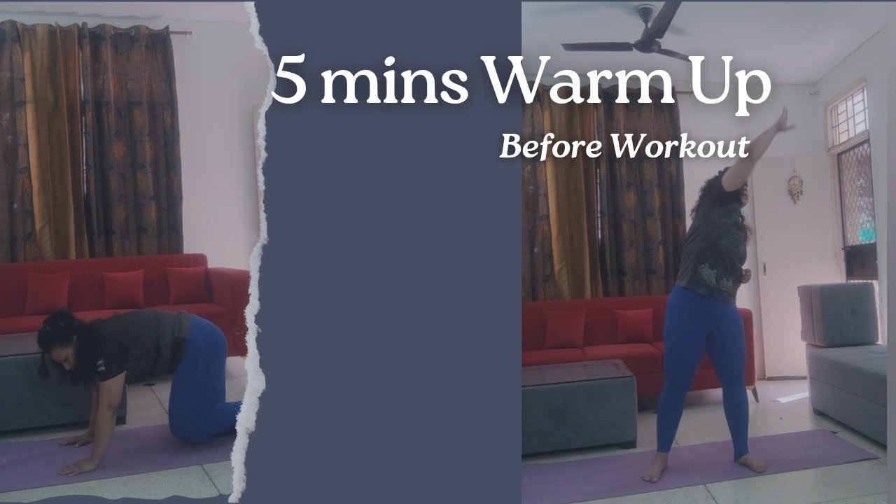 5 mins Warm up exercises before workout #preworkout #trending - YouTube