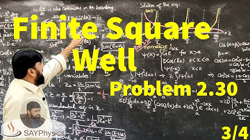 L17.3 The finite square well: solution of transcendental eq. and Problem 2.30