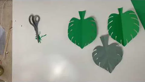 How to make Giant Monstera Leaf w/o Cutting Machine