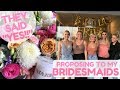 PROPOSING TO MY BRIDESMAIDS II Personal vlog