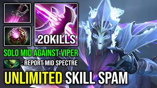 How to Solo Mid Spectre Against Viper with 1 Shot Khanda Haunt Unlimited Skill Spam Dota 2 screenshot 3