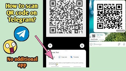 How to scan QR code on Telegram