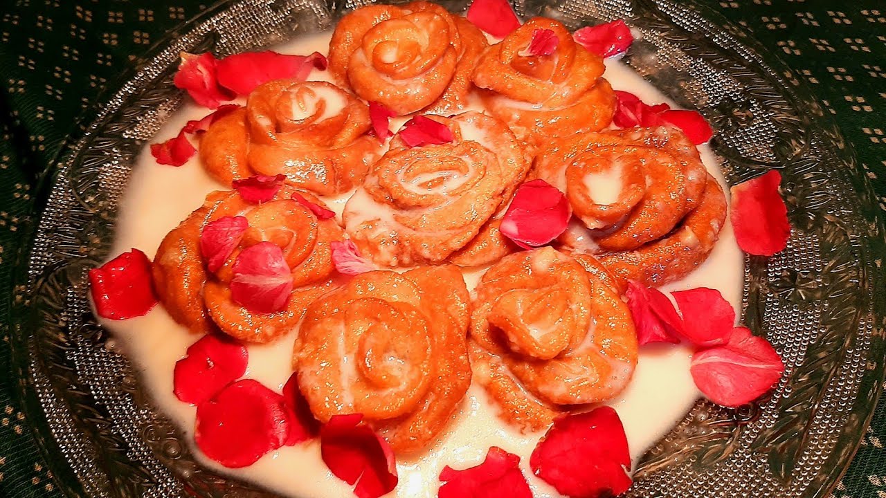 Sweet Rose recipe// by Ritwika// Yummy Sweet Rose - YouTube