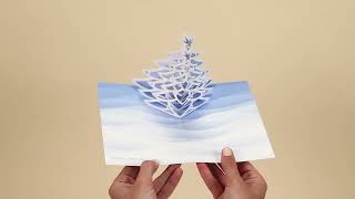 Shimmering Tree Holiday Pop-Up Cards  - Set of 8 | MoMA Design Store
