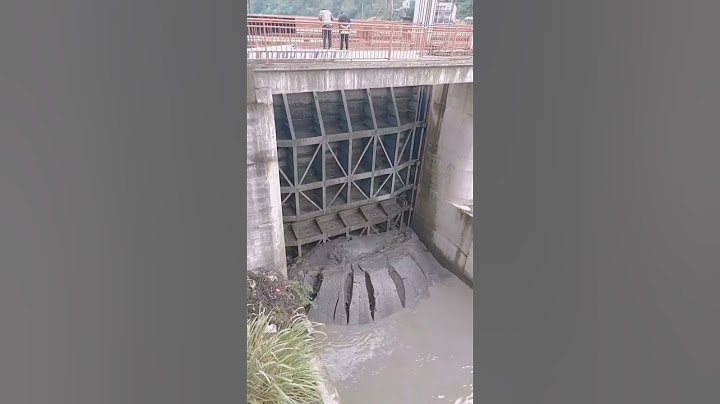 বাঁধের গেট খোলা