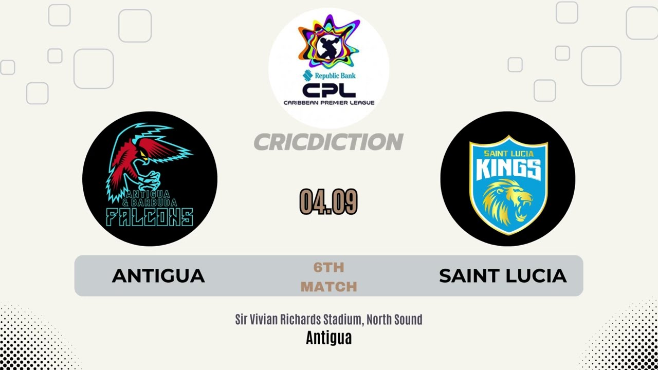 CPL 2024 Prediction: Antigua and Barbuda Falcons vs Saint Lucia Kings, 6th Match