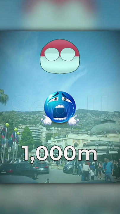 Countries sea level rise by 1000m 2 (#countryballs edit)