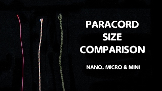 Paracord Size Comparison Part 3