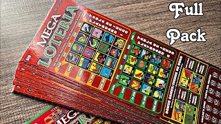 A full pack of 50 Mega Loteria Tickets