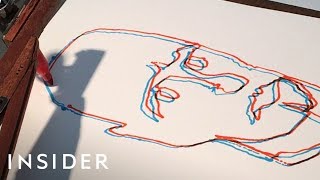 Drawing Machine Makes Selfies