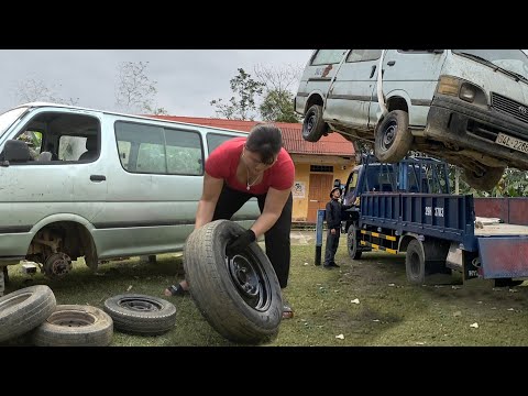 Repairs Restores A Severely Damaged Old Car. The Car Was Bought From A Scrap Yard  Blacksmith Girl