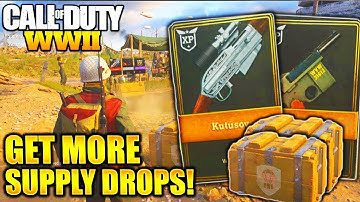 HOW TO GET MORE SUPPLY DROPS FAST and EASY WORLD WAR 2! COD WW2 GET MORE SUPPLY DROPS ARMORY CREDITS