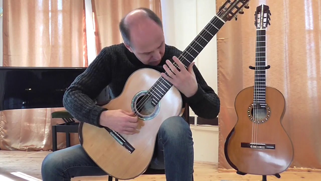 Villa-Lobos Prelude No.1 played by Dénes Visky, Viktor Fogas lattice guitar