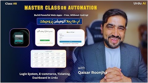 Urdu Ai Master Class on Automation Class #8 | Urdu AI
