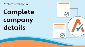 Complete company details - CertCapture