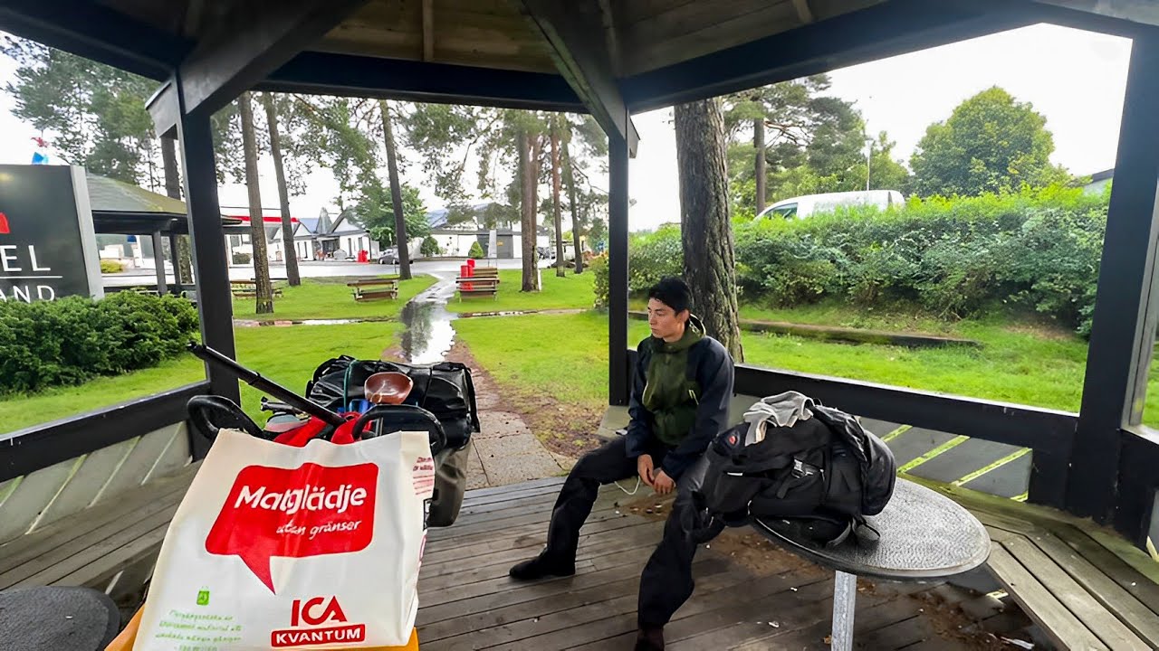 [ENG SUB] 骑行瑞典，连续雨天身心崩溃，看到国内多地洪灾身在海外鞭长莫及【陶三丰的草根之旅】