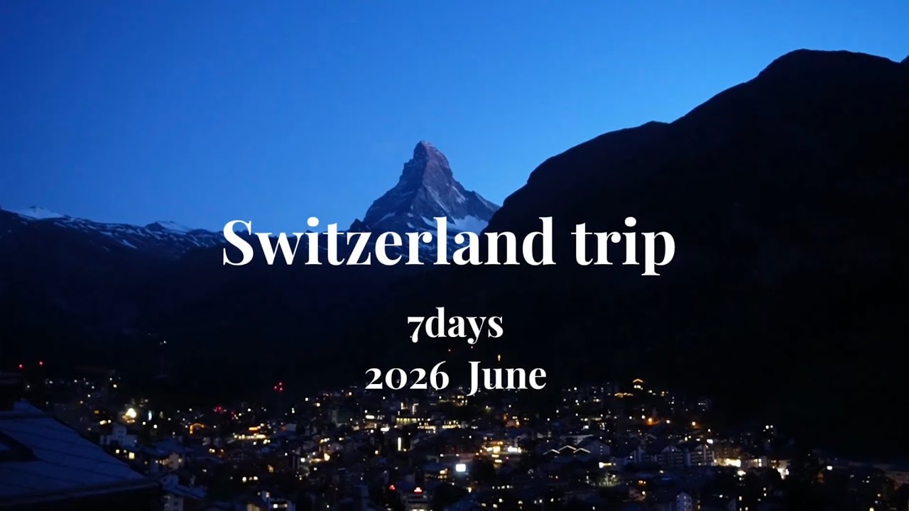 アキチャコ　ゲント・マルタ(22×17cm×2)・スイス　チューリッヒの夏 スイス旅行vlog】2026 6月 25年振りのスイスへ 3世代女子旅
