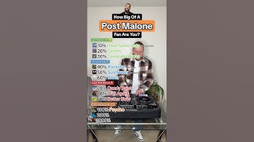 Thumbnail of How big of a Post Malone fan are you? Song Challenge! (Part 2) (Candy Paint, Better Now & more)