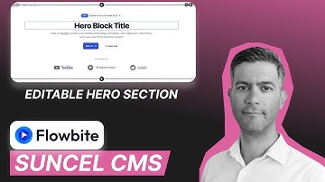 Editable Hero Section with Flowbite and Suncel CMS [TUTORIAL]