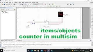 counter in multisim | simulation of simplest counter in multisim