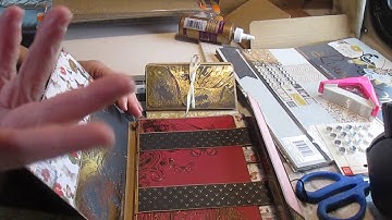 Scrapbooking Tutorials: Tim Holtz small folio series, see Playlist.