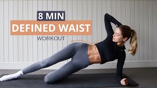 8 MIN. DEFINED WAIST - quick & effective small waist workout / No Equipment
