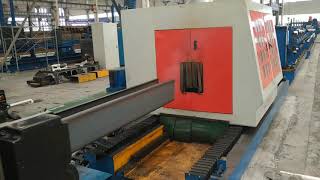 C channel production line and plasma cutting