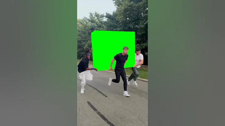 MrBeast, Logan Paul, and KSI running with the LUNCHLY Box meme - Green Screen