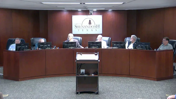 Shenandoah City Council Meeting 7/9/2025