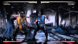 MK X punishing Sub Zero in the corner /w ninjitsu