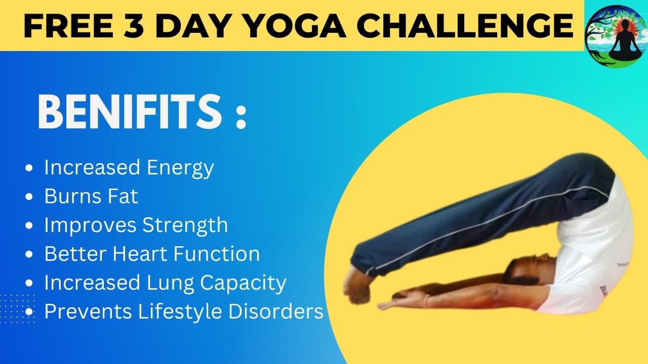 3 Day Free online yoga challenge Day 1 YouTube