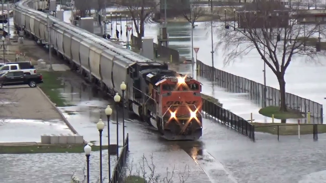 CP 374 Going through flood waters March 30, 2019