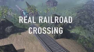 Real Railroad Train Crossing - Free Train Games screenshot 1