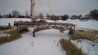 Bridge Install - Hole 1 - Bracketts Crossing Country Club