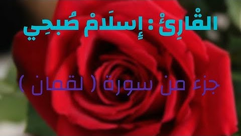 ما تيسر من سورة ( لقمان )القارئ اسلام صبحي