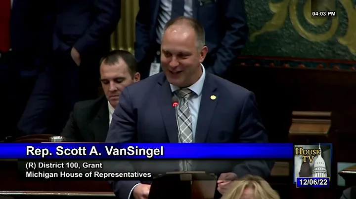 Rep. Scott VanSingel Farewell Speech