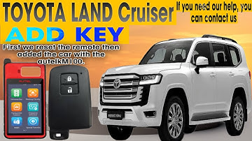 TOYOTA LANDCRUISER ADDKEY || ALL KEYLOST PROGRAMMING #autelkm100