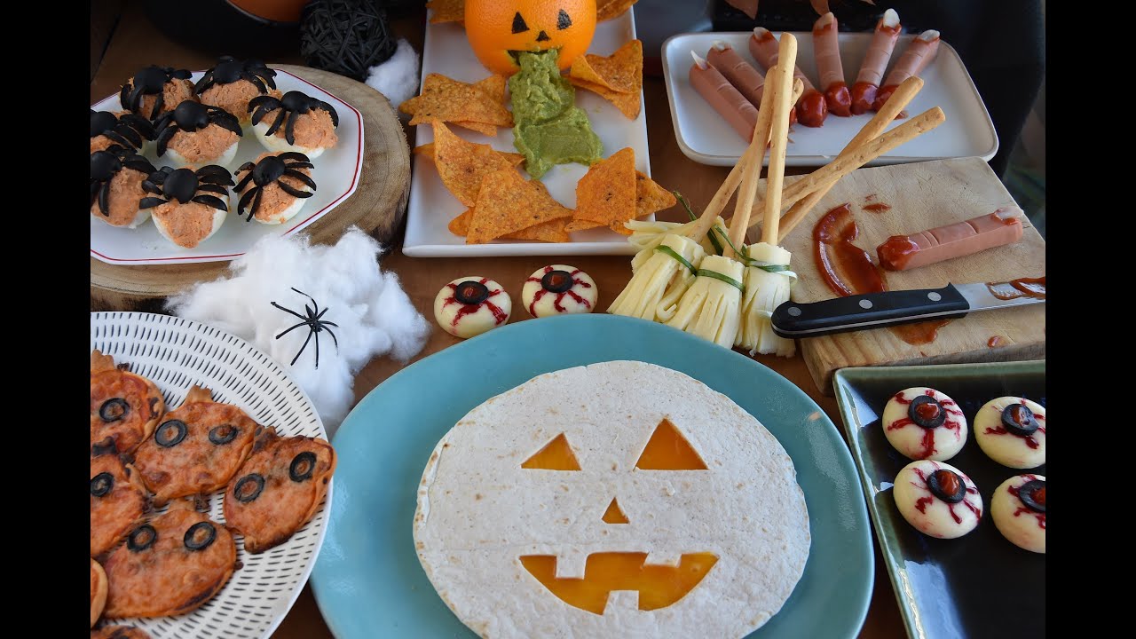 RECETAS SALADAS PARA HALLOWEEN MUY FÁCILES 7 diferentes