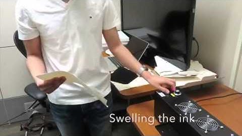 Making Tactile Graph Using Swell Form Machine