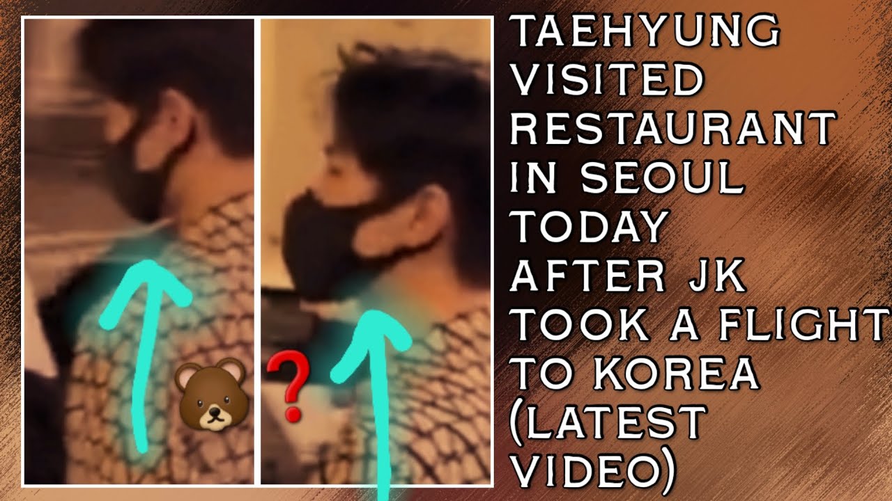 Taehyung Asking People Where The Restaurant Is In English