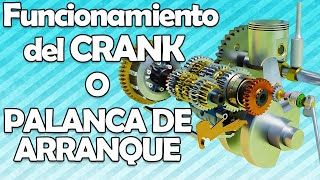 Funcionamiento Del Crank O Patada De Arranque De Las Motocicletas Animación 3D