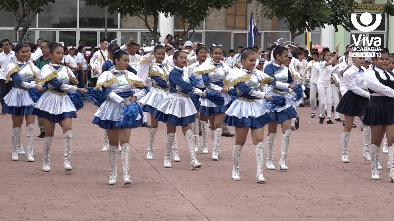 canal 13 fugitiva Estudiantes de cinco distritos de Mangua inician el desfile patrio