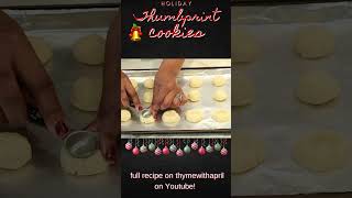 Christmas  Thumbprint Cookies To Celebrate The Holidays#cookies #christmas #baking #shortsvideo