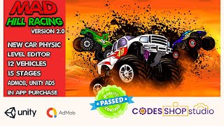 Mad Hill Racing screen | Unity source code | Hill Race screenshot 4