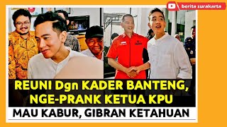 Datangi KPU, GIBRAN Ktm KADER PDIP ! Awal Canggung, Endingnya Bercanda ! Sempat Mau Kabur Wawancara