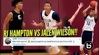 Best Friends Battle On The Court Rj Hampton Vs Jalen Wilson Full Highlights