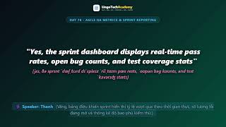 🚀 Day 76 - Agile QA Metrics & Sprint Reporting | English for QA & Testing Professionals