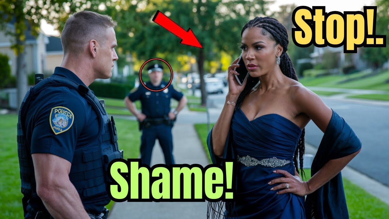 Outline Video RACIST White Cop Stops a BLACK Woman for NO REASON—but FREEZES When Her HUSBAND Shows Up!