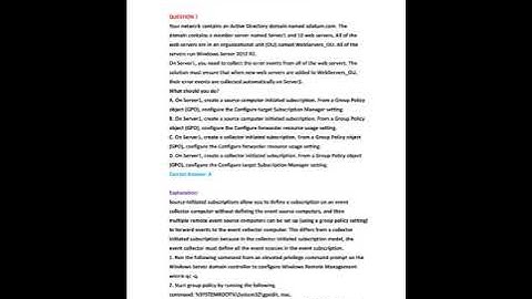 [Best Questions] New Microsoft MCSE 70-411 Dumps Exam Real Answers Free Update